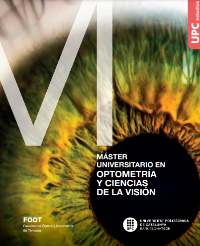 Díptico Máster en Optometría y Ciencias de la Visión - NUEVO Plan 2022