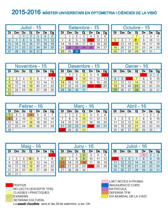 Calendari 2015-2016