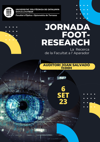 Jornada FOOT Research: "La recerca de la Facultat a l'Aparador"