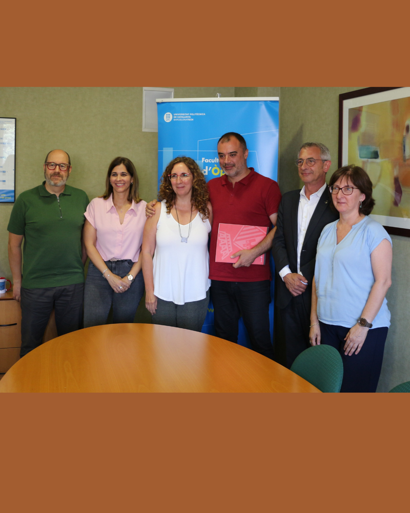 L’alcalde de Terrassa, Jordi Ballart, visita la Facultat d’Òptica i Optometria i el Centre Universitari de la Visió