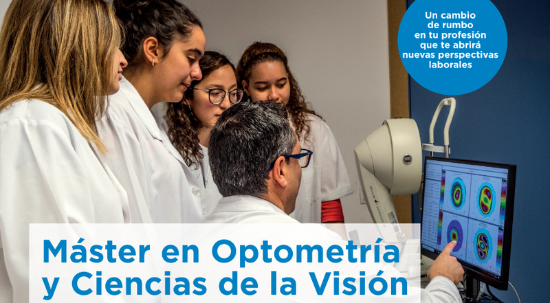 Període de preinscripció - Màster Universitari en Optometria i Ciències de la Visió