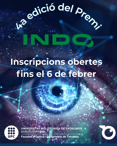 Quarta Convocatòria del Premi INDO - UPC de recerca jove en òptica i optometria