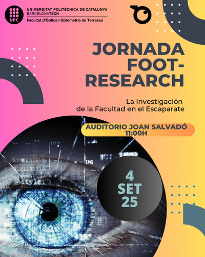 Jornada FOOT Research: " La investigación de la Facultad en el Escaparate"